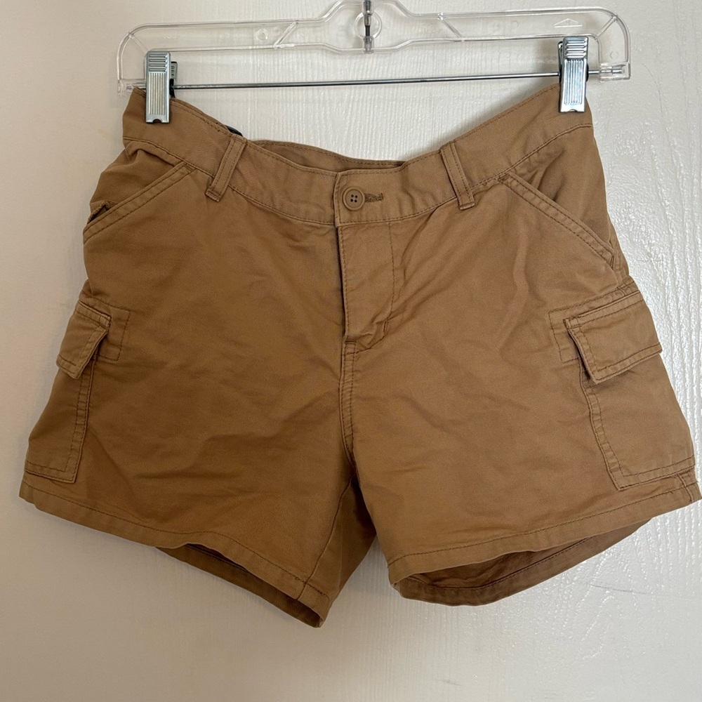 Brandy Melville Tan Cargo Shorts with Classic Design